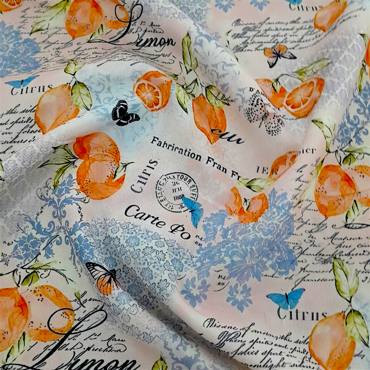 Printed Mini Matt D30 Lemons 140 cm.