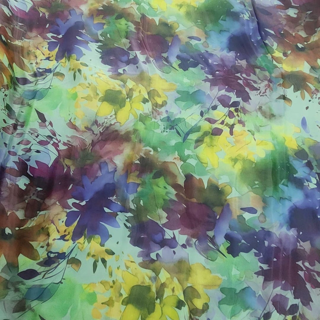 ORGANDY Dress Fabrics Printed Satin Organdy Fabric150cm (7562664575065)