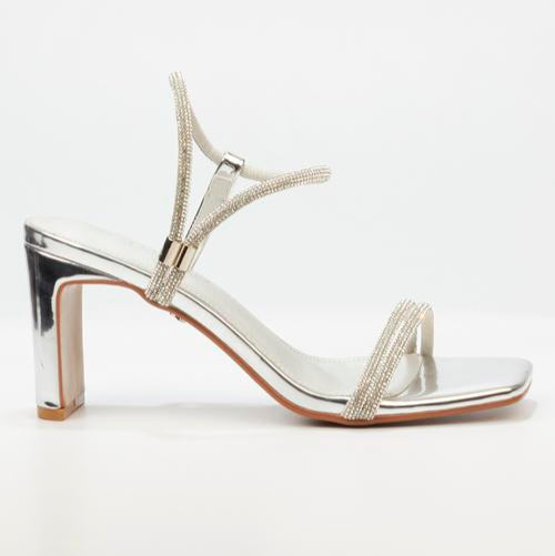 Butterfly Feet Charla 1 block heel - Silver (7987861815385)