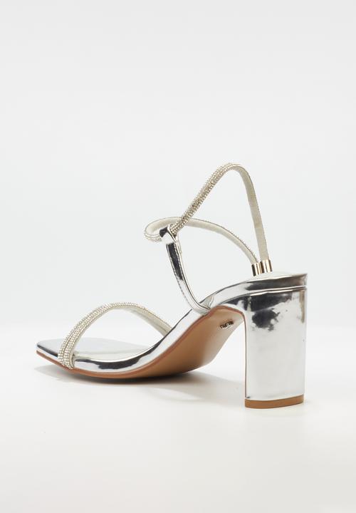 Butterfly Feet Charla 1 block heel - Silver (7987861815385)