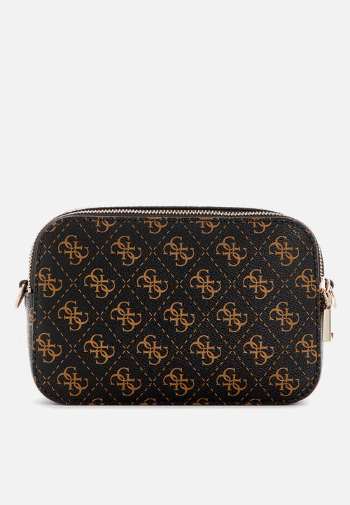 Guess Latona camera crossbody - brown (7991162896473)