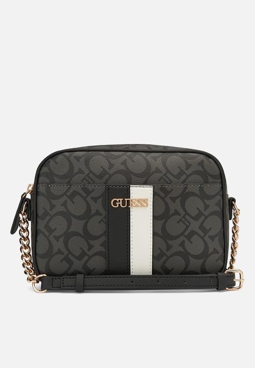 Guess Kerry Mini Crossbody Top Zip-Coal