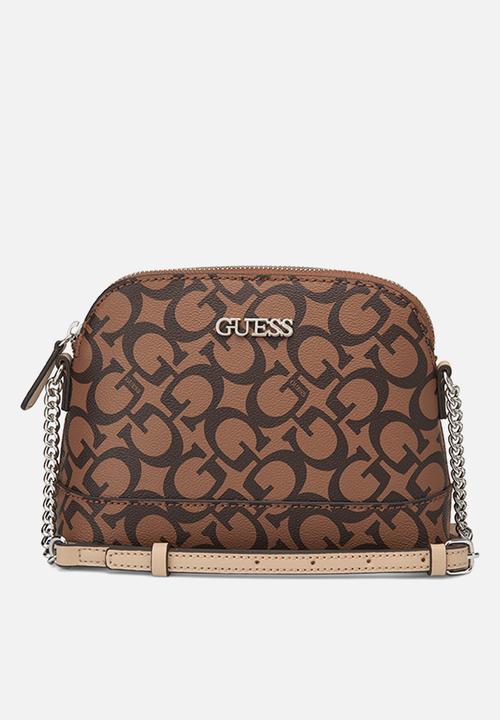 Guess Tidewood Mini Top Zip-Cocoa (7991197925465)