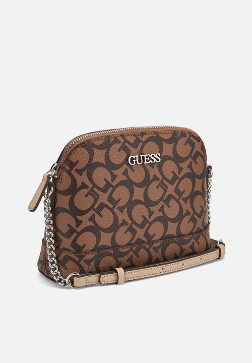 Guess Tidewood Mini Top Zip-Cocoa (7991197925465)