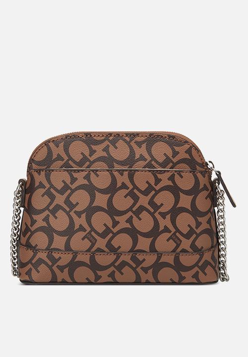 Guess Tidewood Mini Top Zip-Cocoa (7991197925465)