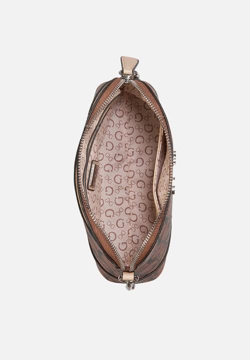 Guess Tidewood Mini Top Zip-Cocoa (7991197925465)