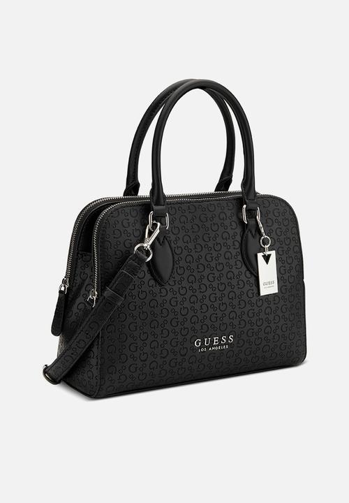Guess Cordyn Satchel - Black (7991223189593)