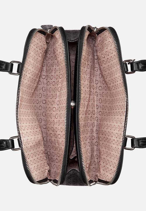 Guess Cordyn Satchel - Black (7991223189593)