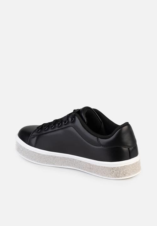 Sissy Boy Duchess Sneaker With Bling Sole - Black (8004843438169)