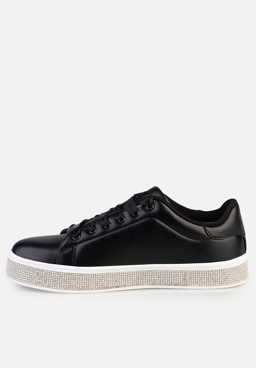 Sissy Boy Duchess Sneaker With Bling Sole - Black (8004843438169)