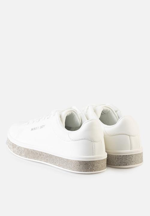Sissy Boy Duchess Sneaker With Bling Sole - White (8004863230041)
