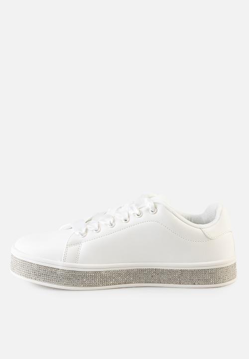 Sissy Boy Duchess Sneaker With Bling Sole - White (8004863230041)