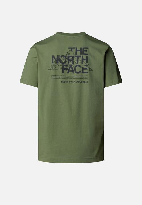 The North Face Short Sleeve Mountain Sketch Tee - Bark mist (8007993753689)