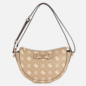 Guess Silia Convertible Shoulder Bag - Beige (8010367008857)
