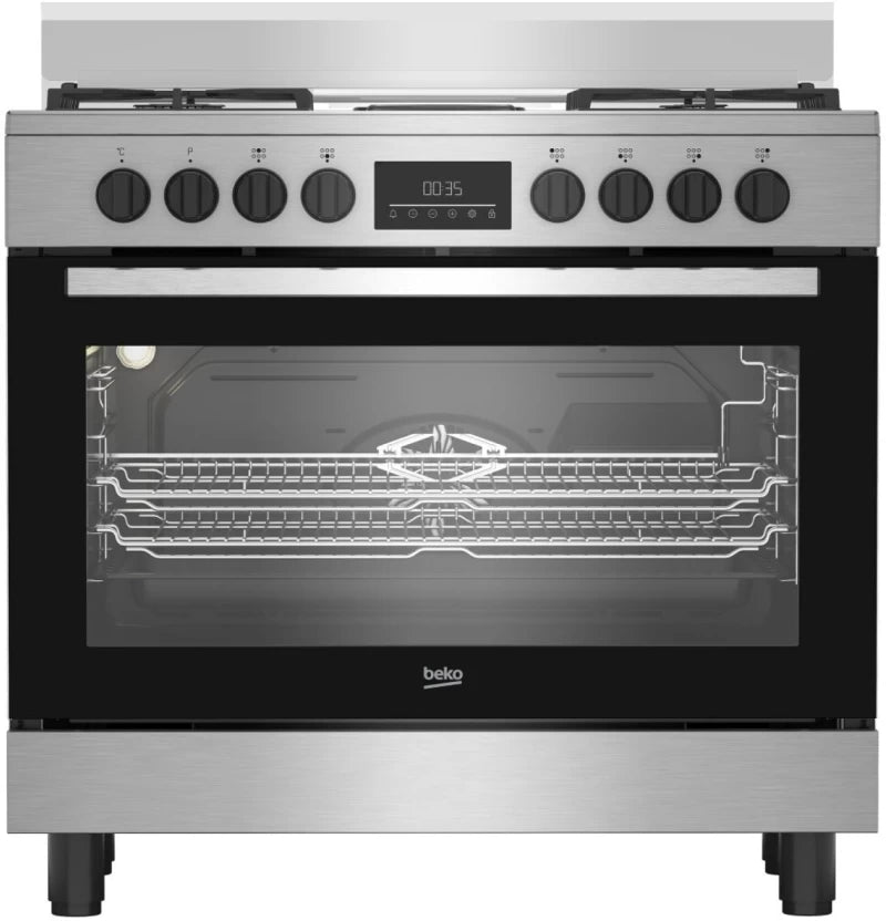 Beko BGM 21225 EX Stainless Steel Automatic Gas Stove with Oven  (5 Burners).
