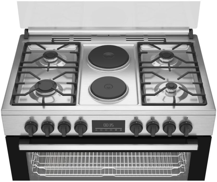 Beko BGM 21225 EX Stainless Steel Automatic Gas Stove with Oven  (5 Burners).