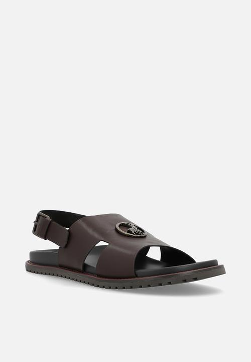 Polo Moulded Trim Sandal - Brown (8021311815769)