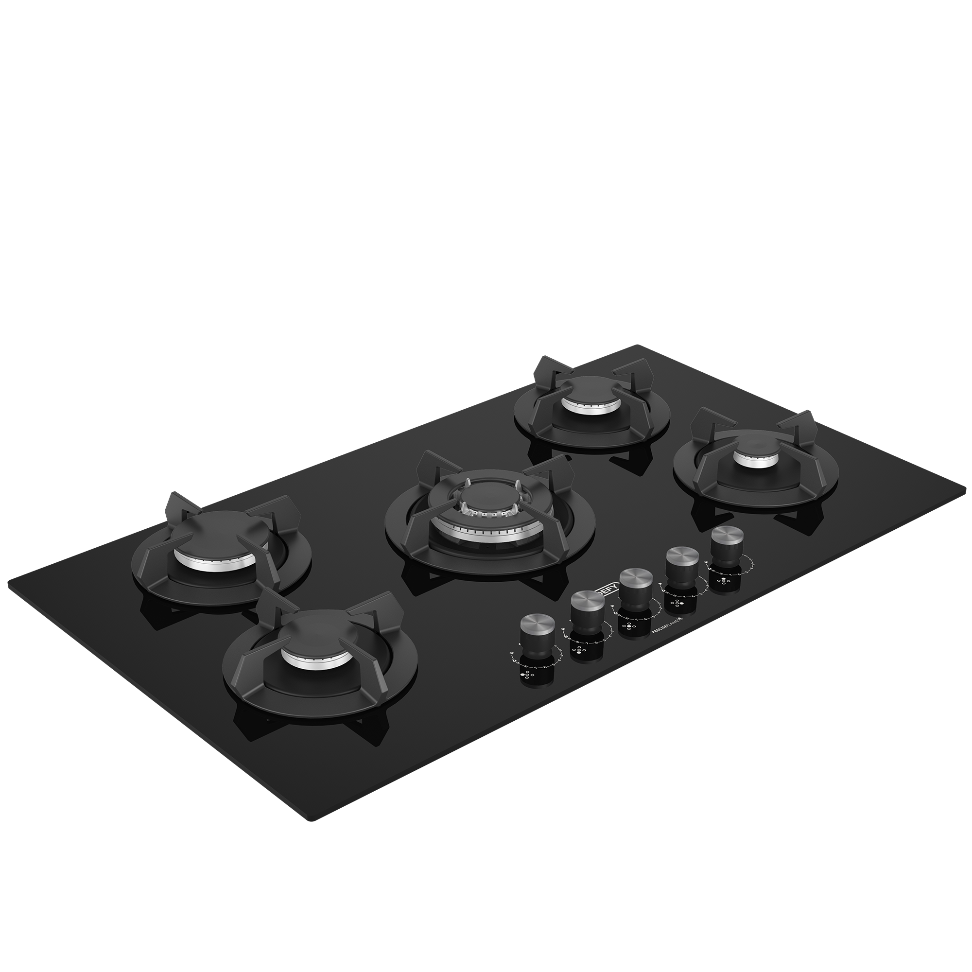 Defy 90cm Black 5 Burner Gas Hob DHG905