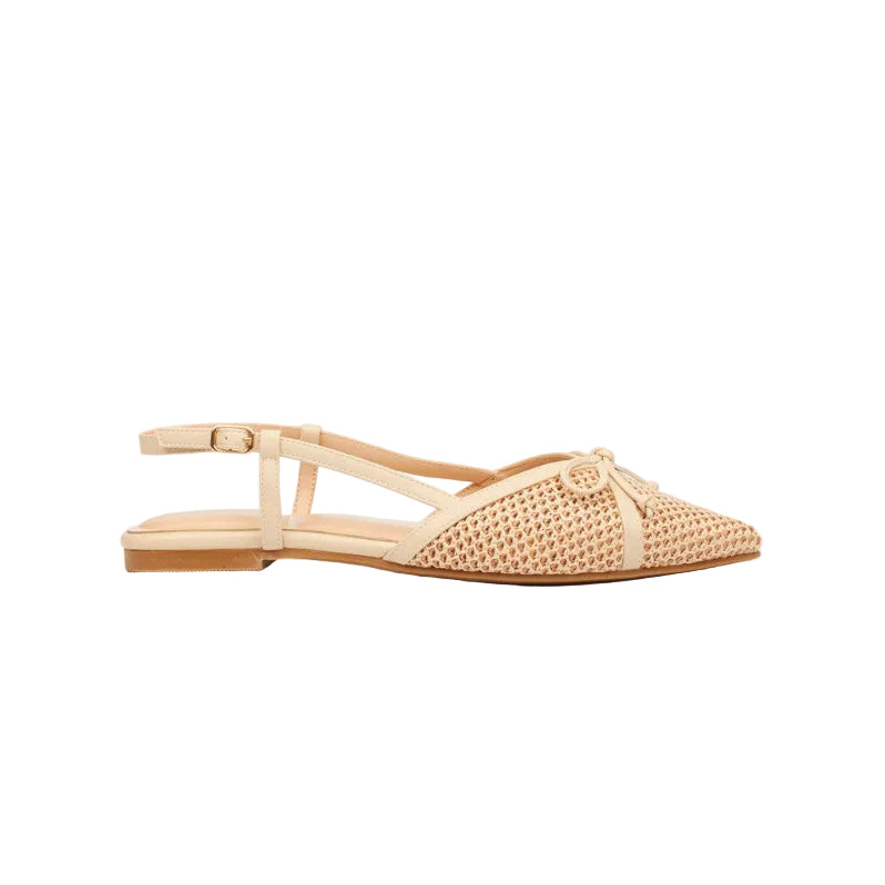 Butterfly Feet Ladies Lyell 1 Slingback-Beige.