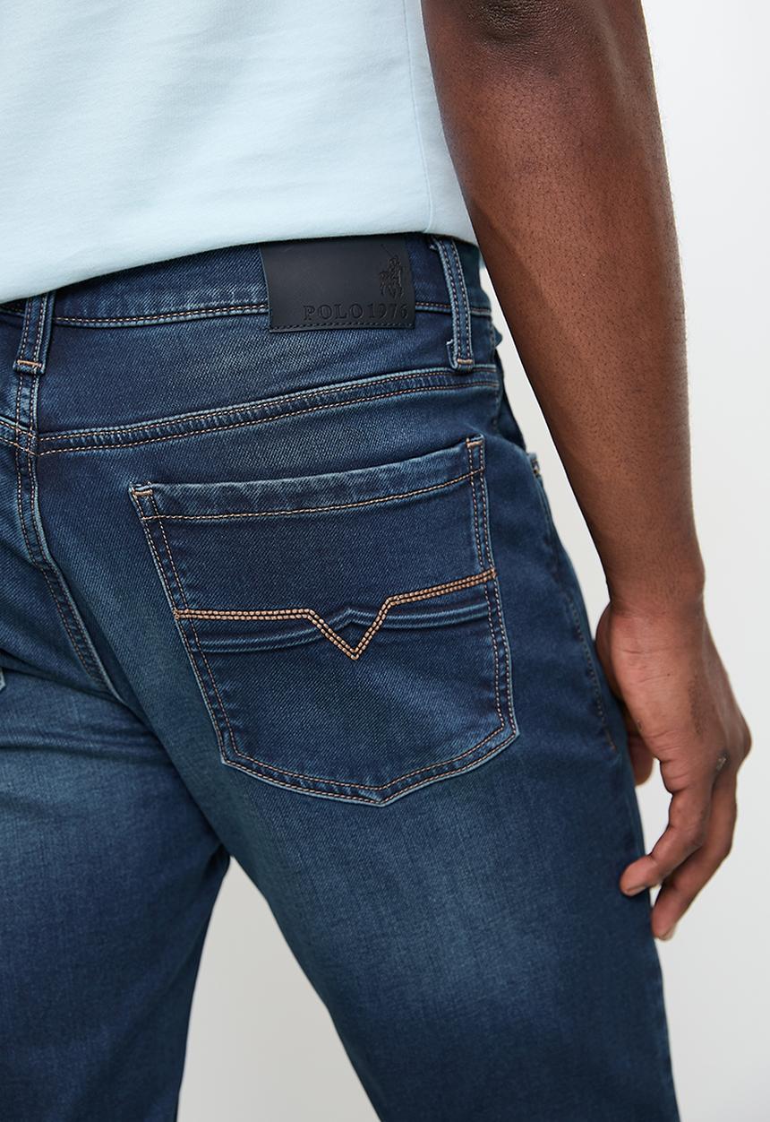 Polo Men's Knitted Slim Leg Denim