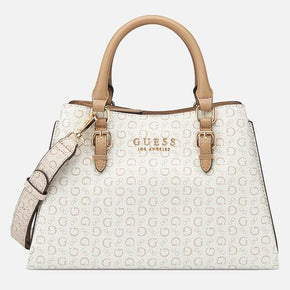 Guess Barger Satchel - White (8038634782809)