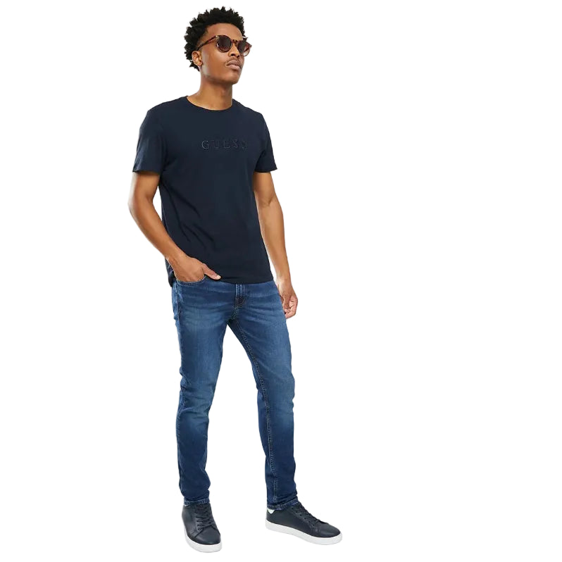 Guess Men's Dark Eco Super Skinny Dark Wash