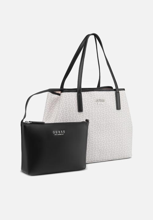 Guess Portini Trap Tote - Cream (8024279023705)