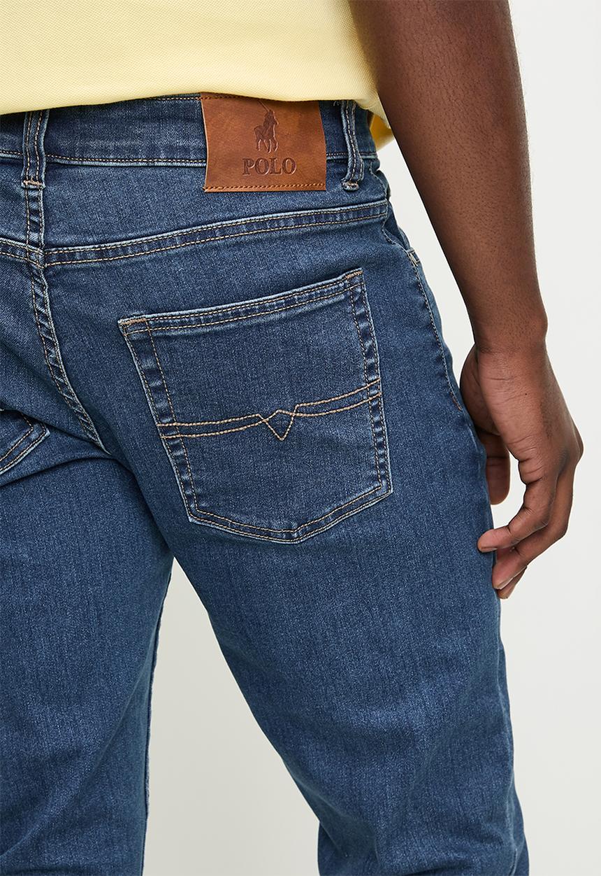 Polo Mens Peter Slim Jean Stone Wash