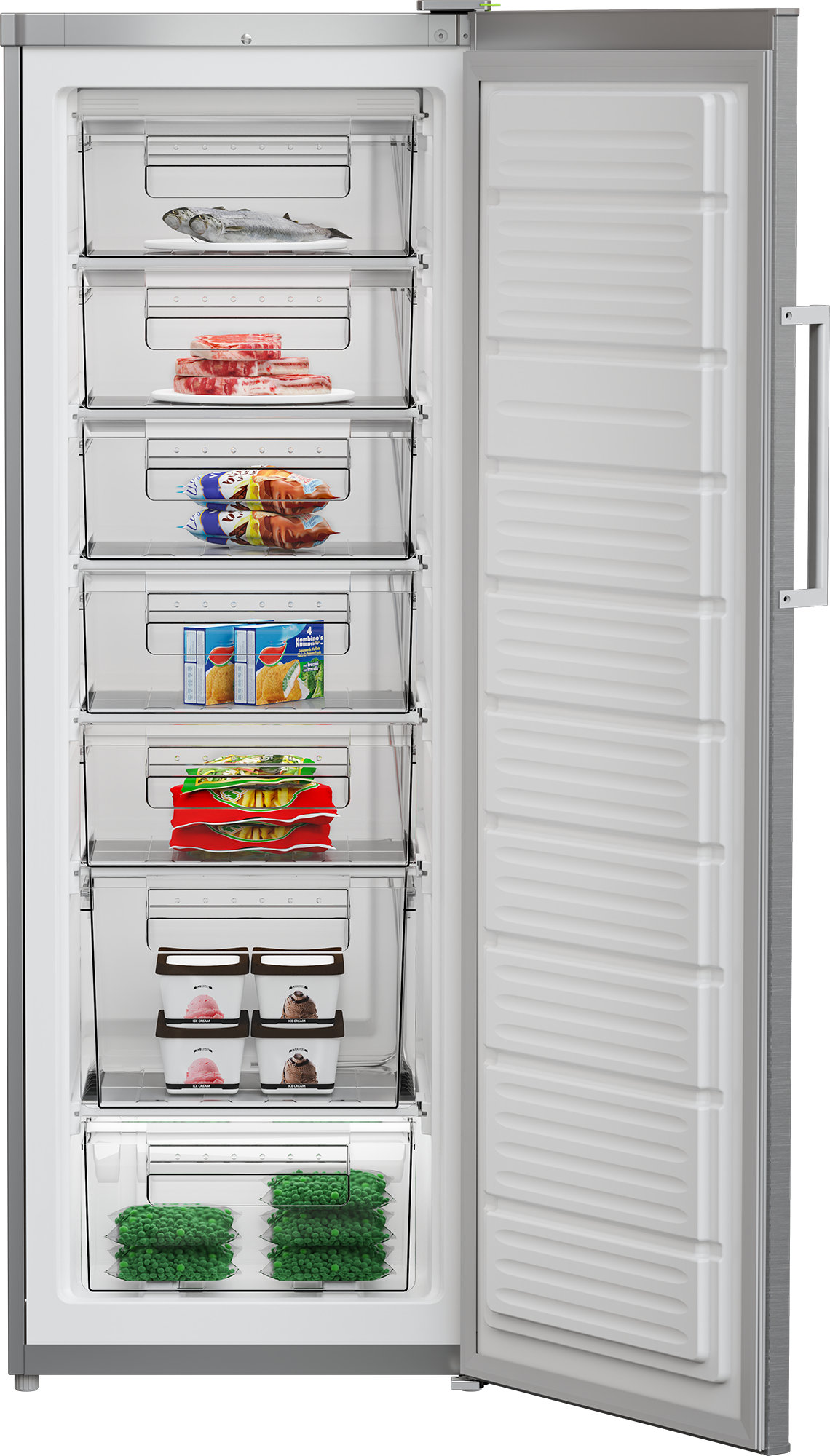 Defy 212L Metallic Upright Freezer DUF300