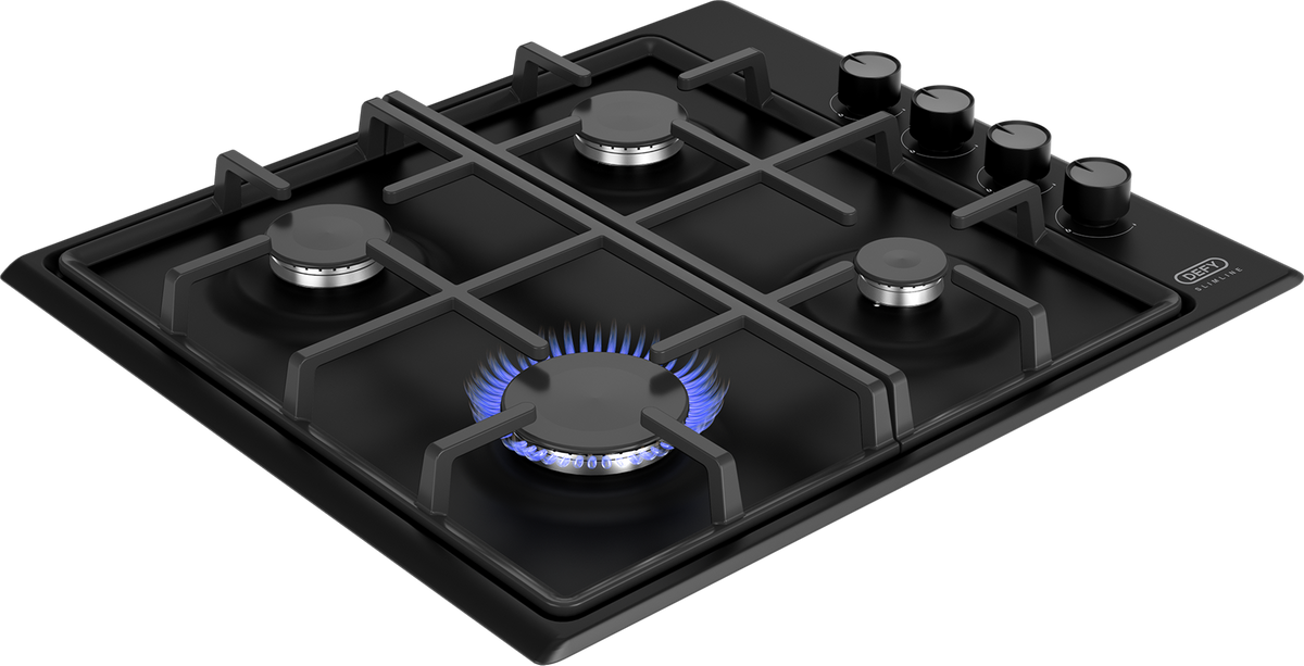 Defy 60cm Black Gas Hob DHG132