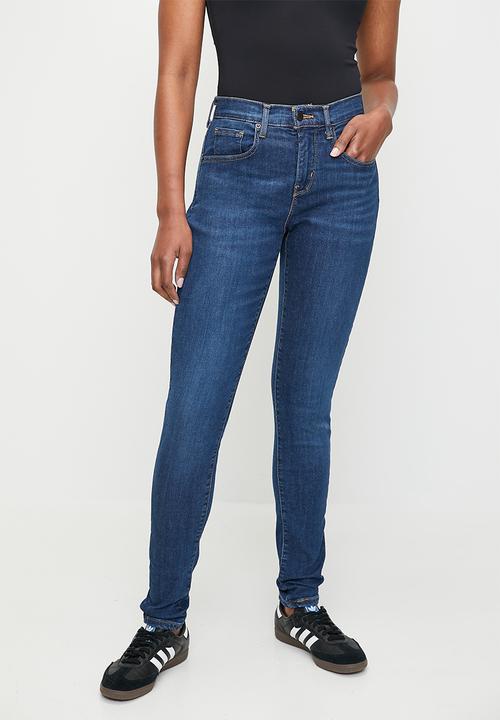 Levi's Curvy Hirise Superskinny - Blue Wave Dark