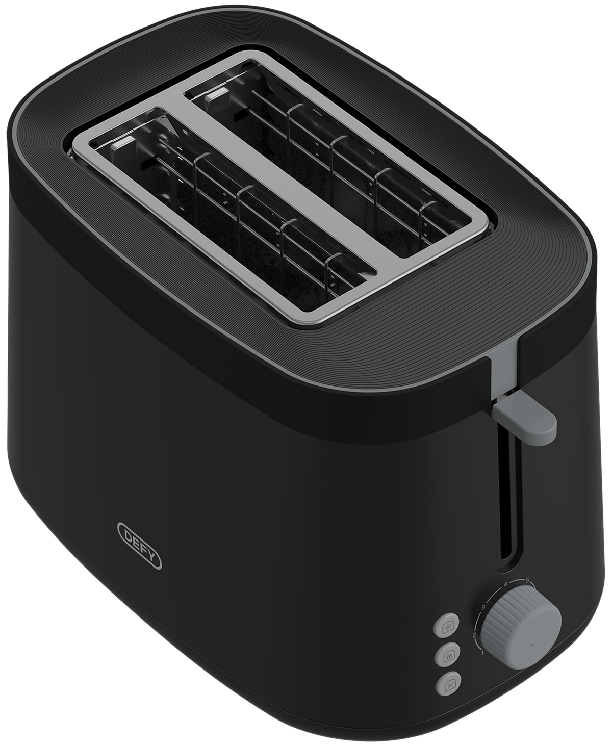 Defy Glow 2-Slice Toaster, Black/Silver TA4221G.
