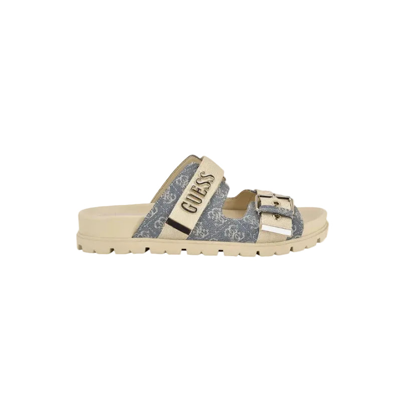 Guess Women's Faxona 2 Sandals slide- Ivory GM19605