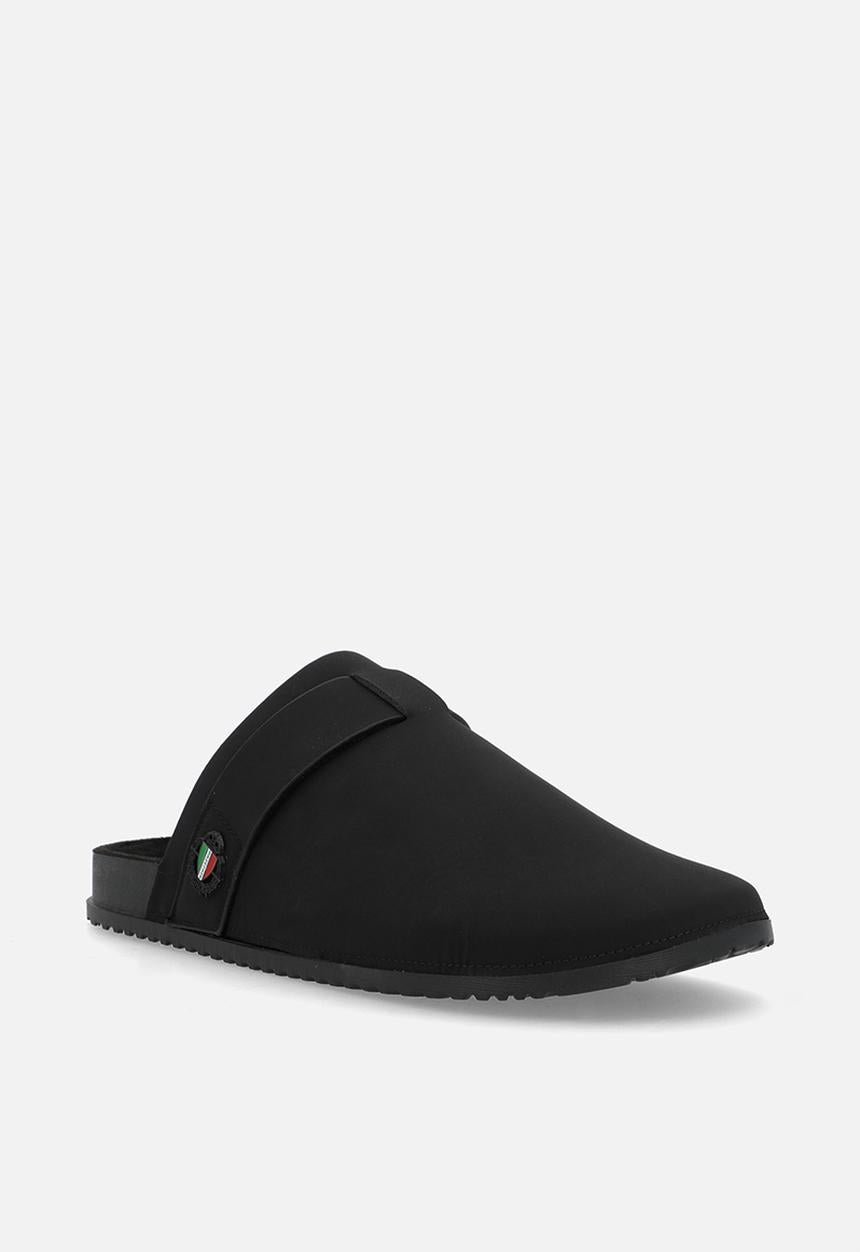 Mazerata Mule 1 Slipper Faux Nubuck-Black