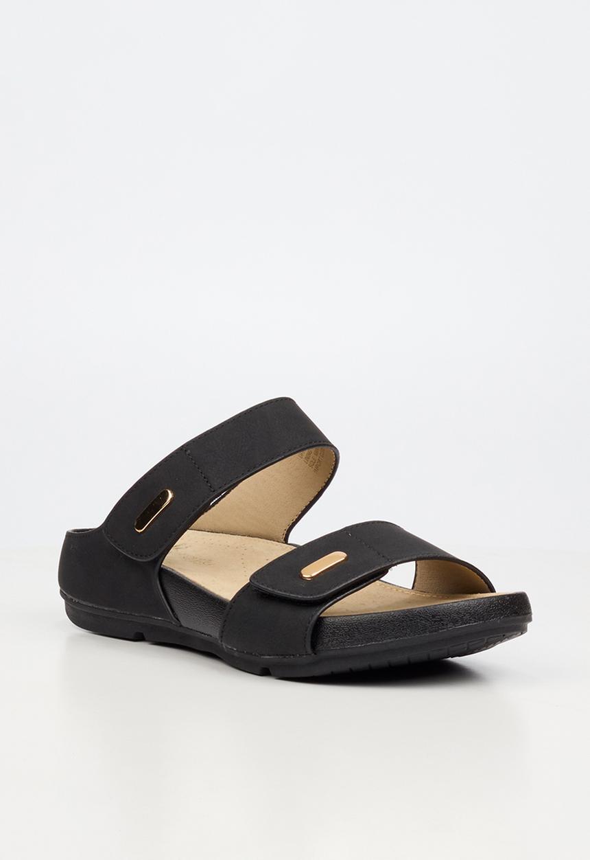 Butterfly Feet Wander 2 Velcro Strap Sandal-Black.
