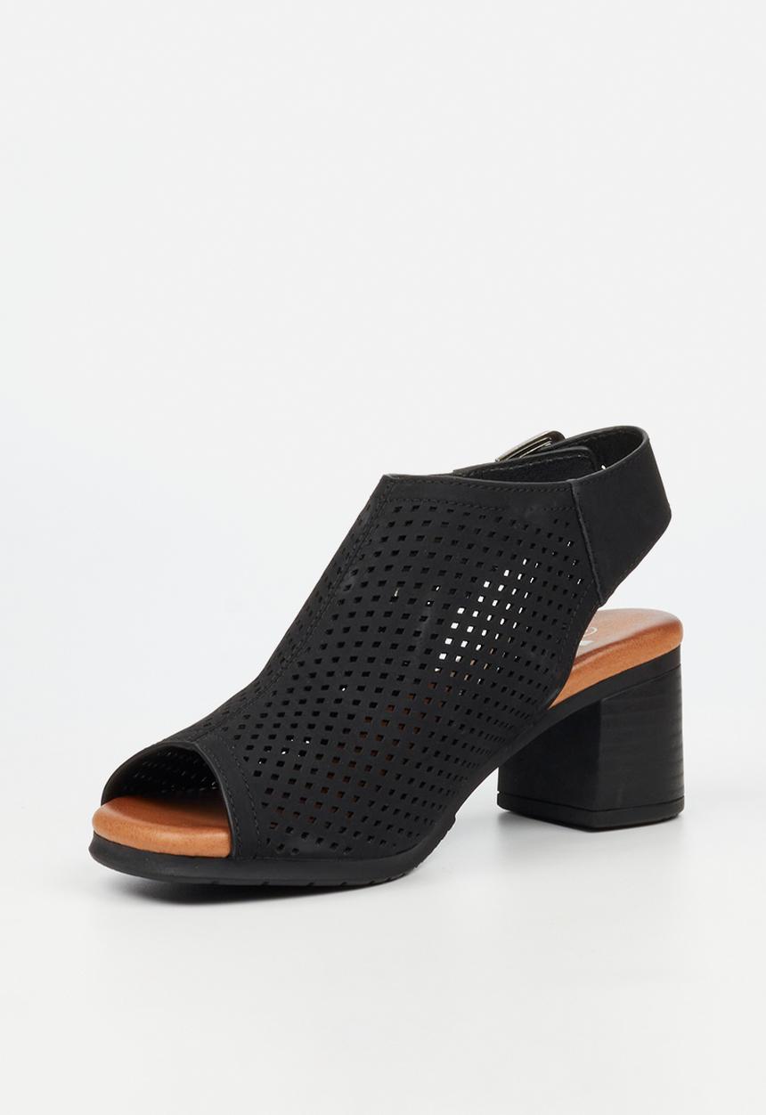 Butterfly Feet Ladies Indra 1 Peep Toe Heel-Black