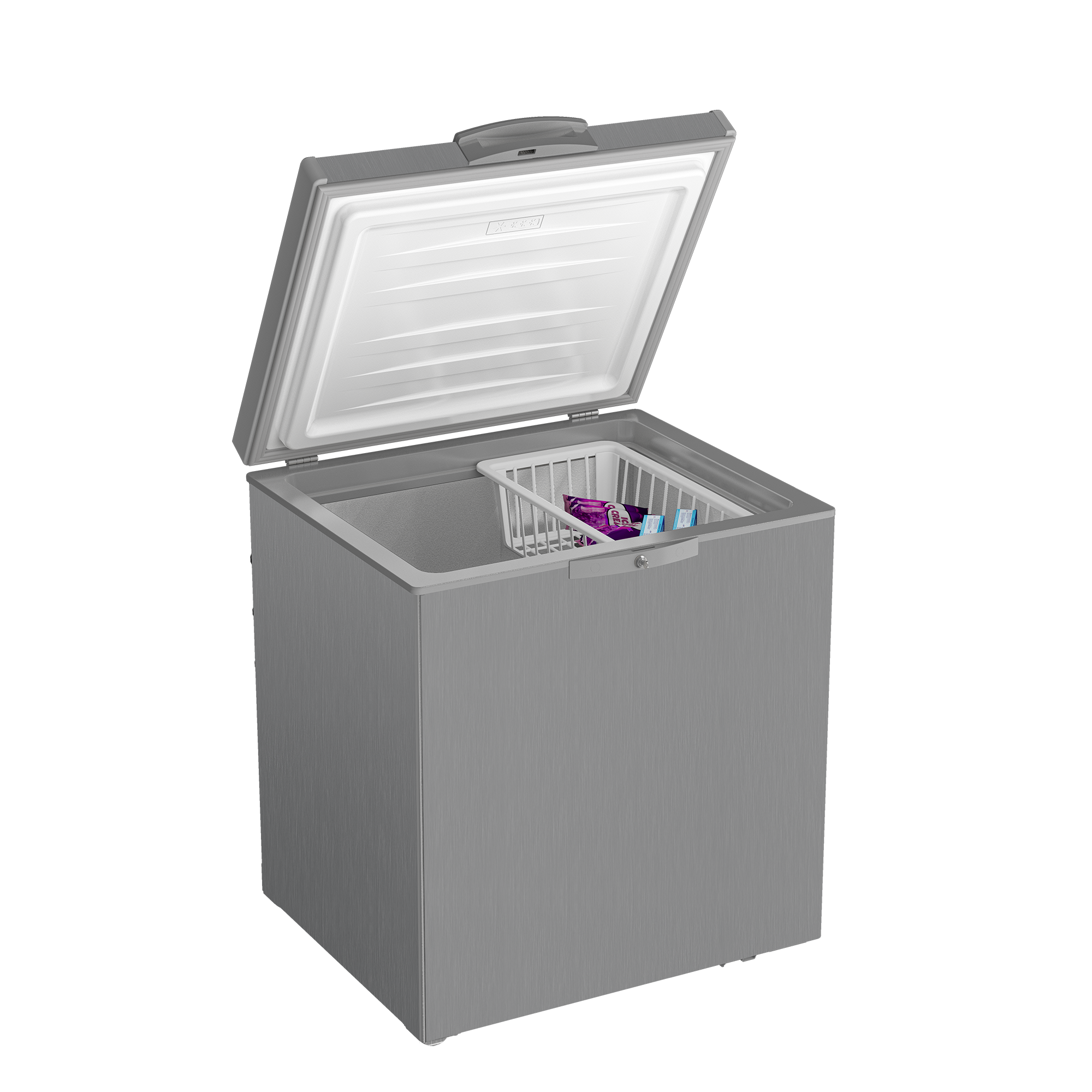 DEFY 210L Satin Metallic Chest Freezer DMF513