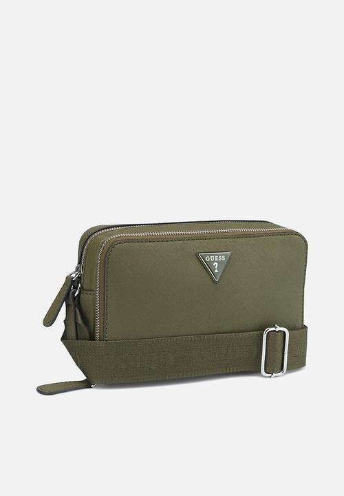 Guess Viviette Mini Dbl Zip Crossbody - Green (8024286134361)