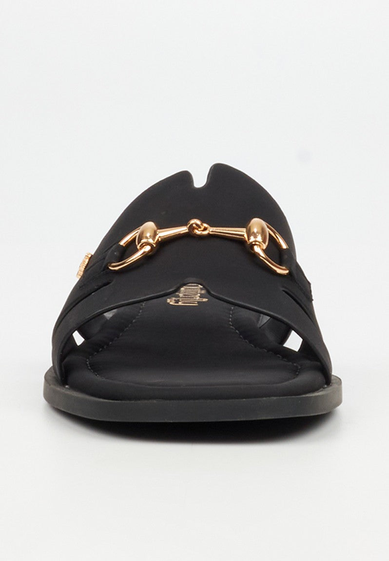 Butterfly Feet Ladies Bianca 1 Slide-Black.