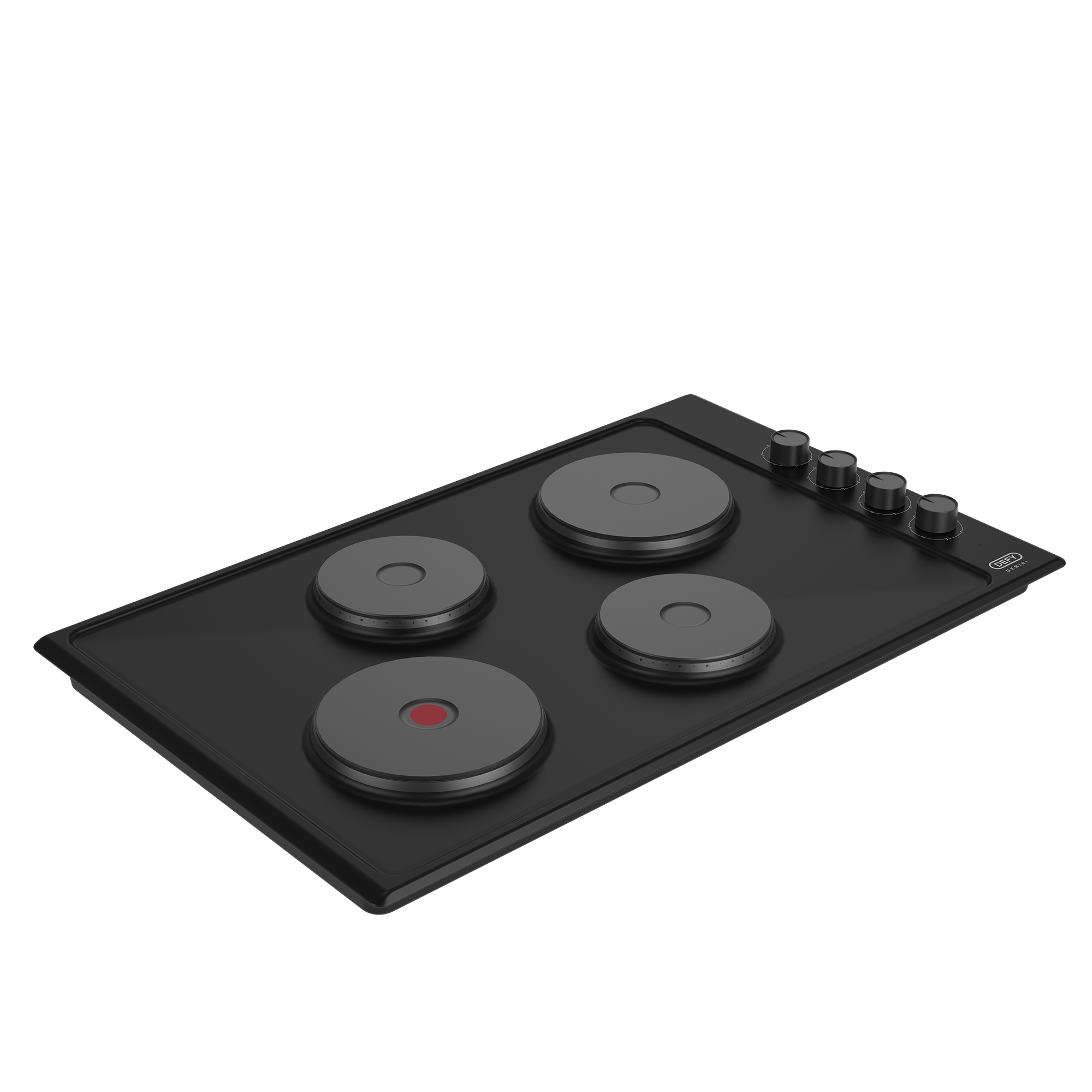 Defy 82cm Black Solid Plate Hob DHD416