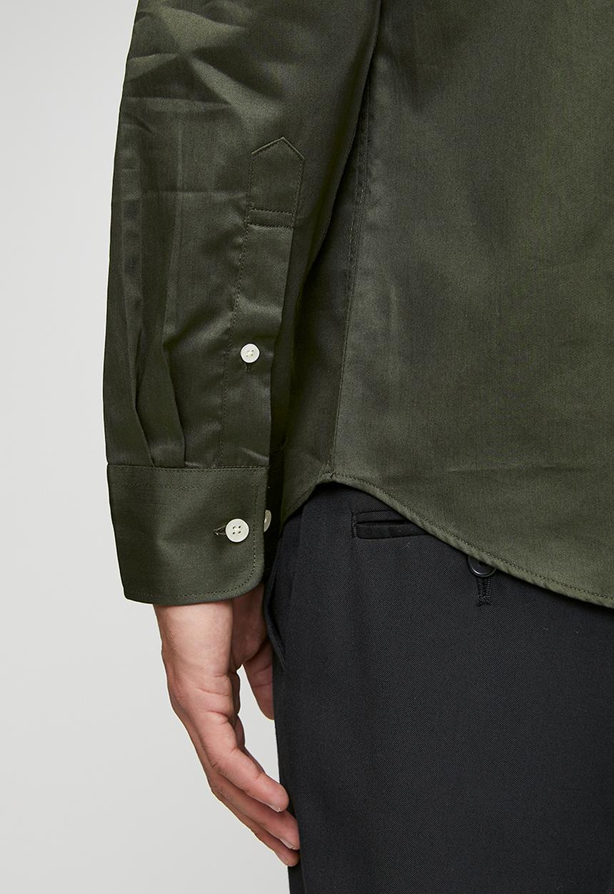 Polo Mens Essential Sateen Shirt Green 0070640