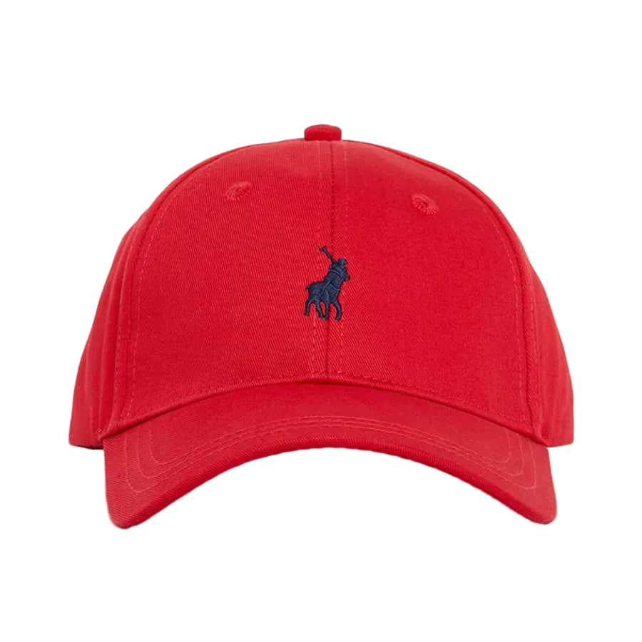 Polo Cap Red Unisex Ralph Lauren 6 Panel Classic Peak