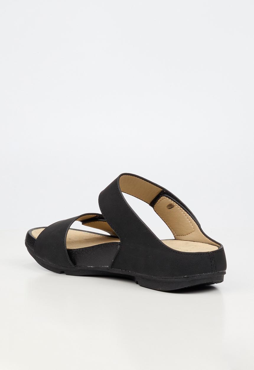 Butterfly Feet Wander 2 Velcro Strap Sandal-Black.