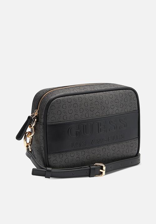 Guess Devlon Camera Crossbody Bag - Coal (8024237506649)