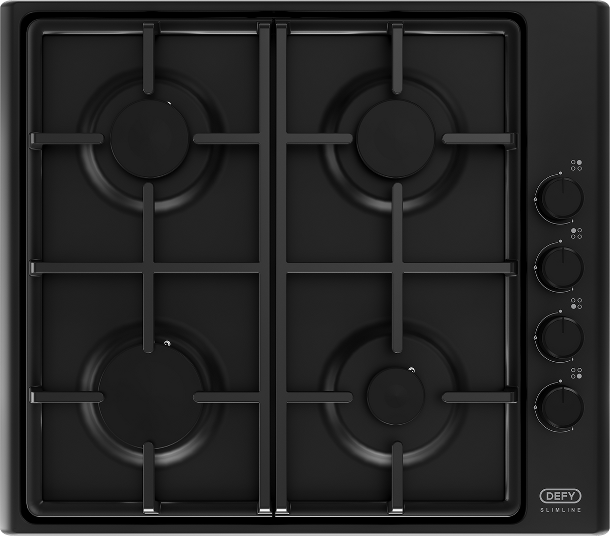 Defy 60cm Black Gas Hob DHG132