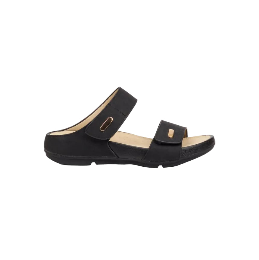 Butterfly Feet Wander 2 Velcro Strap Sandal-Black.