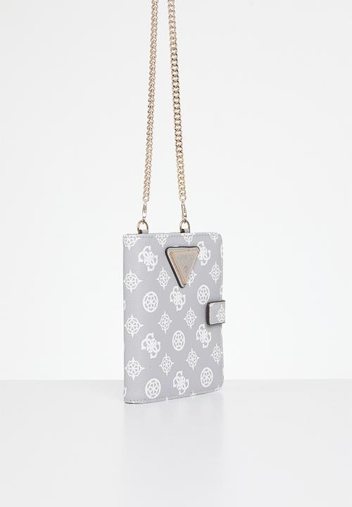 Guess Wilder Passport Holder - Lavender Grey (8025790218329)