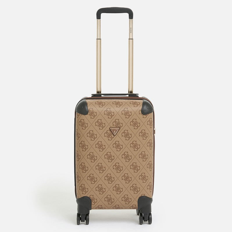 Guess Berta 18in 8-Wheeler Latte Logo Brown OB8688983.