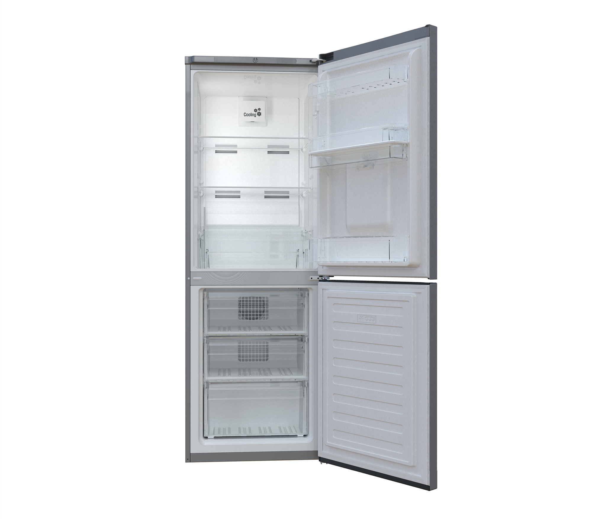 Defy 302L Satin Metallic Fridge Freezer Frost Free DAC639