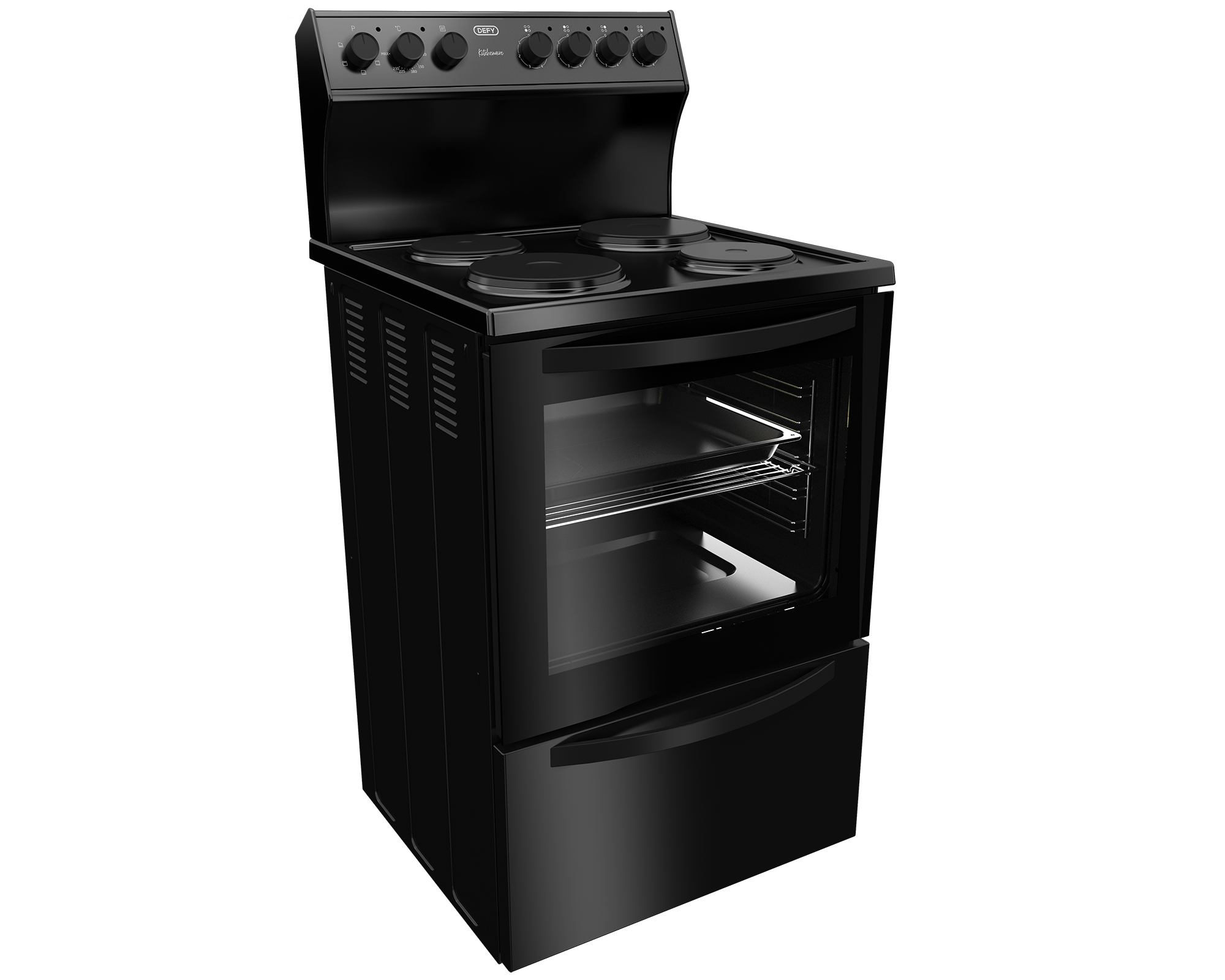 Defy Kitchenaire 60cm  Electric Stove Black DSS694